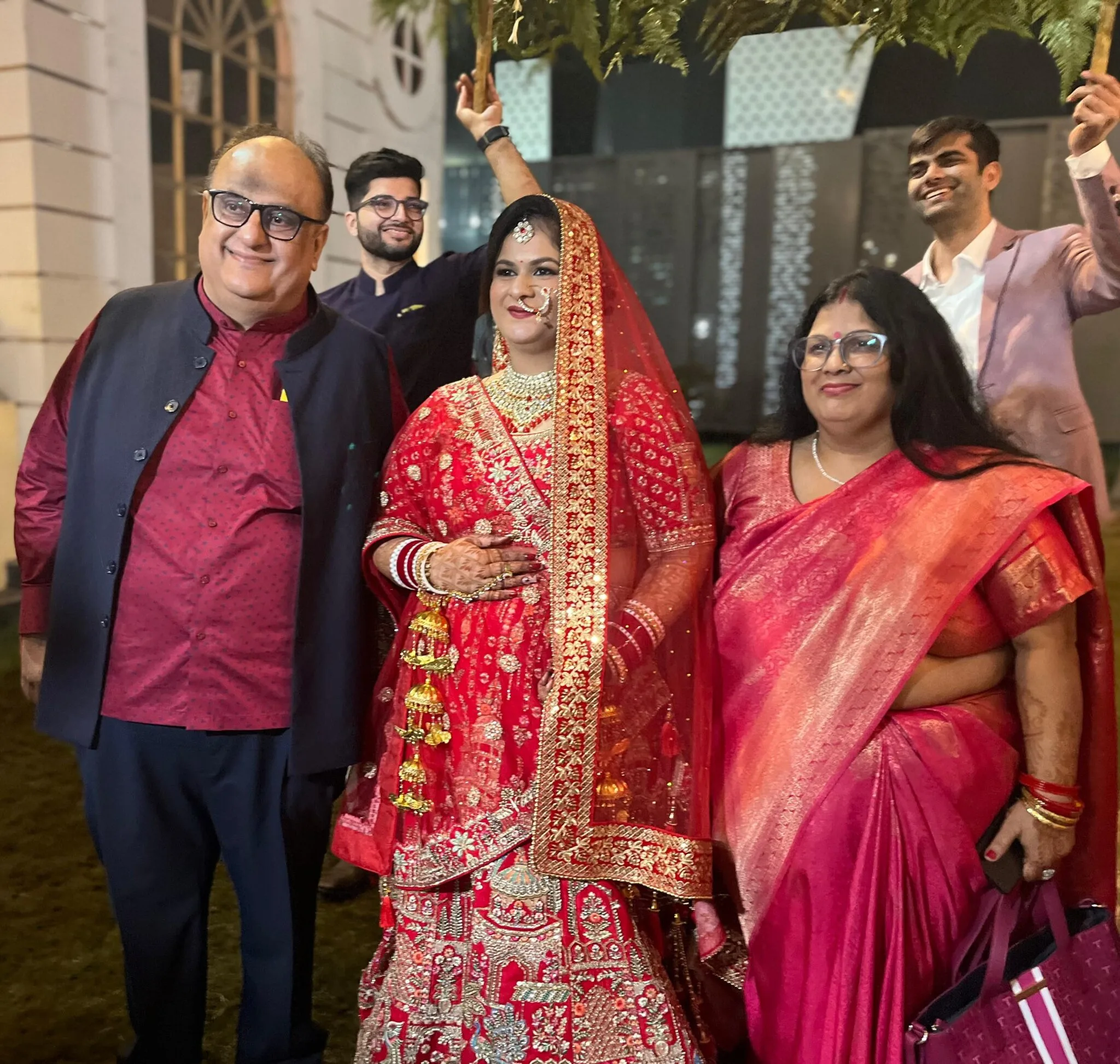 Grand entrance decoration at wedding hall in Gurgaon