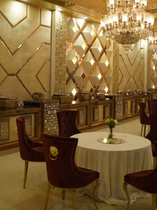 Banquet hall in Gurgaon with food presentation